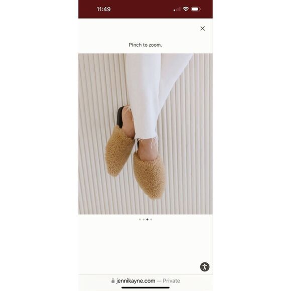Jenni Kayne Shearling Mule | Worn Once - Picture 1 of 8